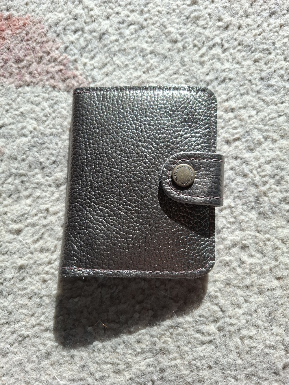 Stardust 🦄 Portland Leather Metallic Bi-fold Wallet NWT